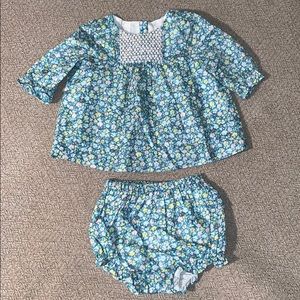 Janie and jack long sleeve and bloomer set